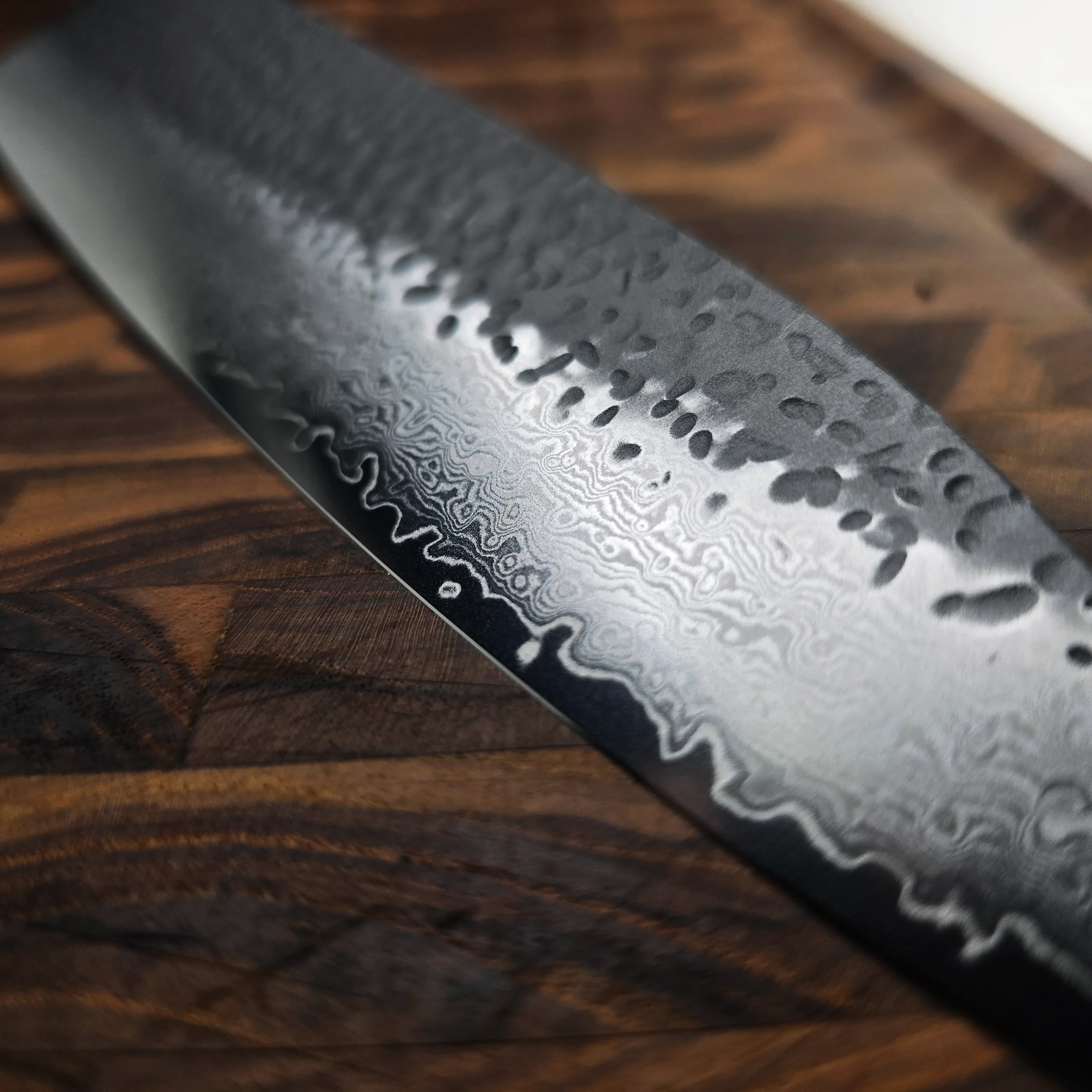 JAPONES: GYOUTO 240mm GEN BLACK DAMASCO NEGRO VG-10 MANGO EN PAKKAWOOD NEGRA - Image 5