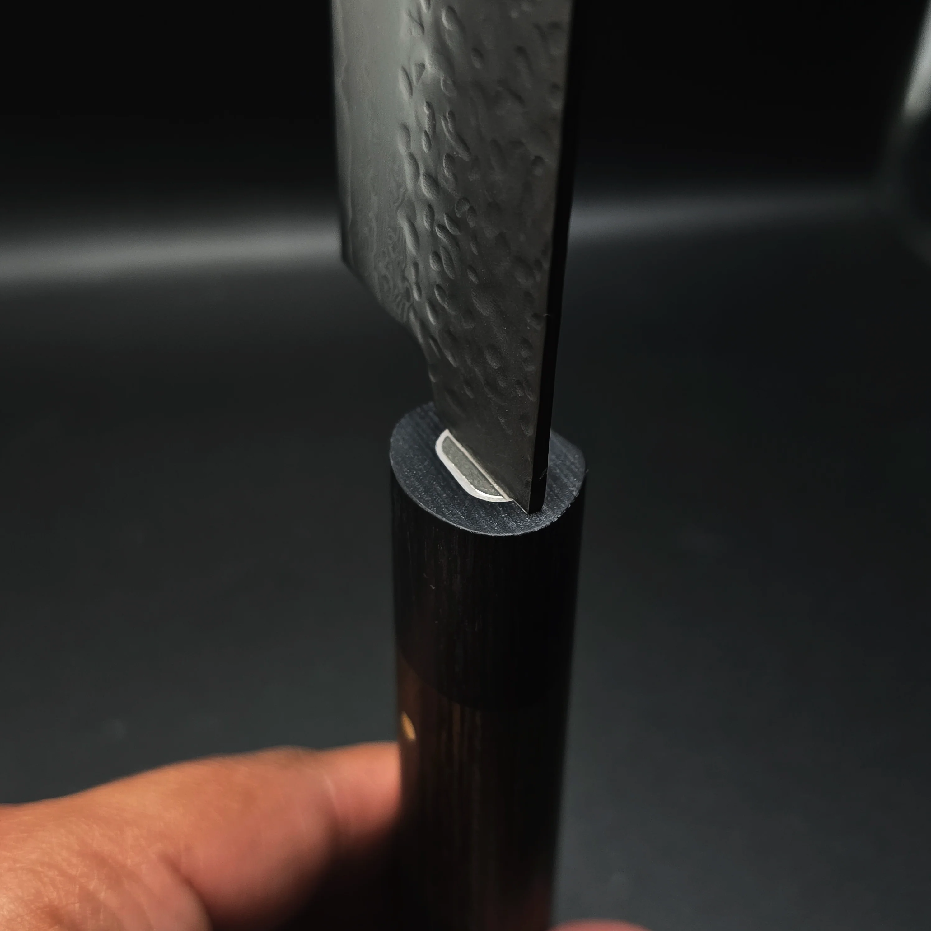 JAPONES: NAKIRI 150mm GEN BLACK DAMASCO NEGRO VG-10 MANGO EN PAKKAWOOD NEGRA - Image 6