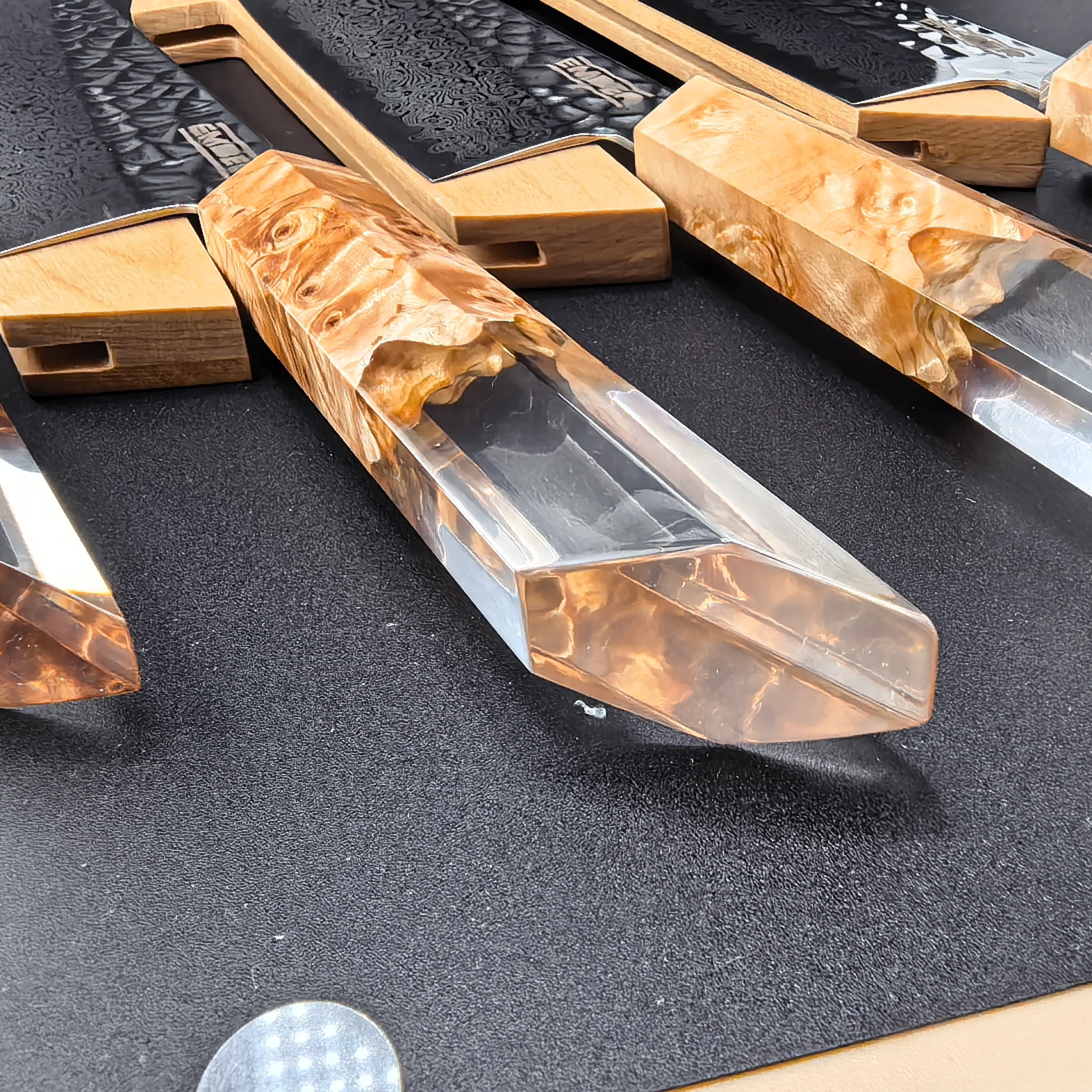 KA! KIRITZUKE 8" ACERO AUS10 + SAYA MADERA - Image 4